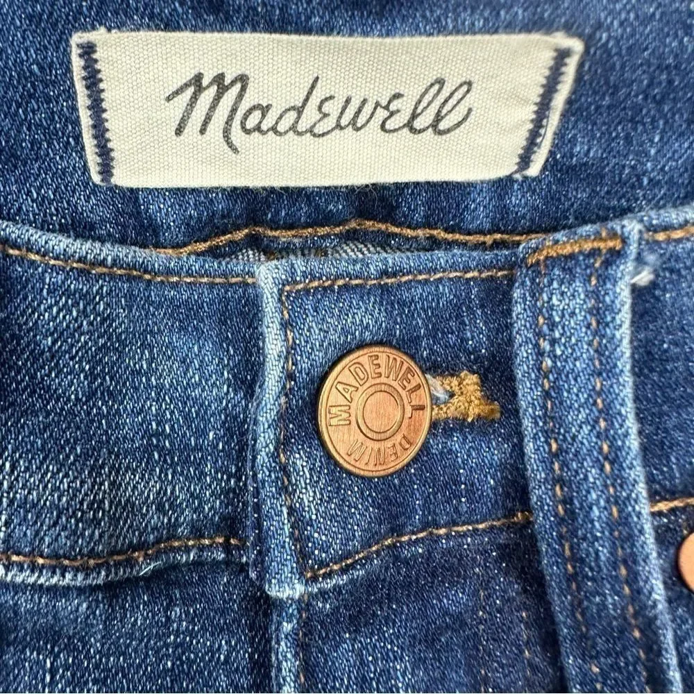Madewell Women's size 24 High Rise 9”Skinny Distressed Jeans